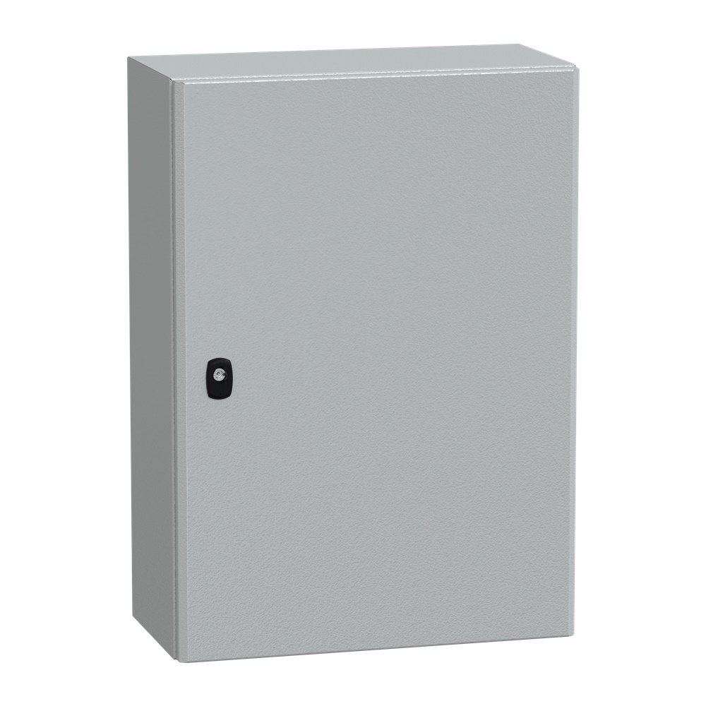 Cassetta acciaio montaggio parete PanelSeT S3D porta piena piastra 700x500x250 mm IP66 IK10 grigio