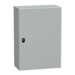 Cassetta acciaio montaggio parete PanelSeT S3D porta piena piastra 700x500x250 mm IP66 IK10 grigio