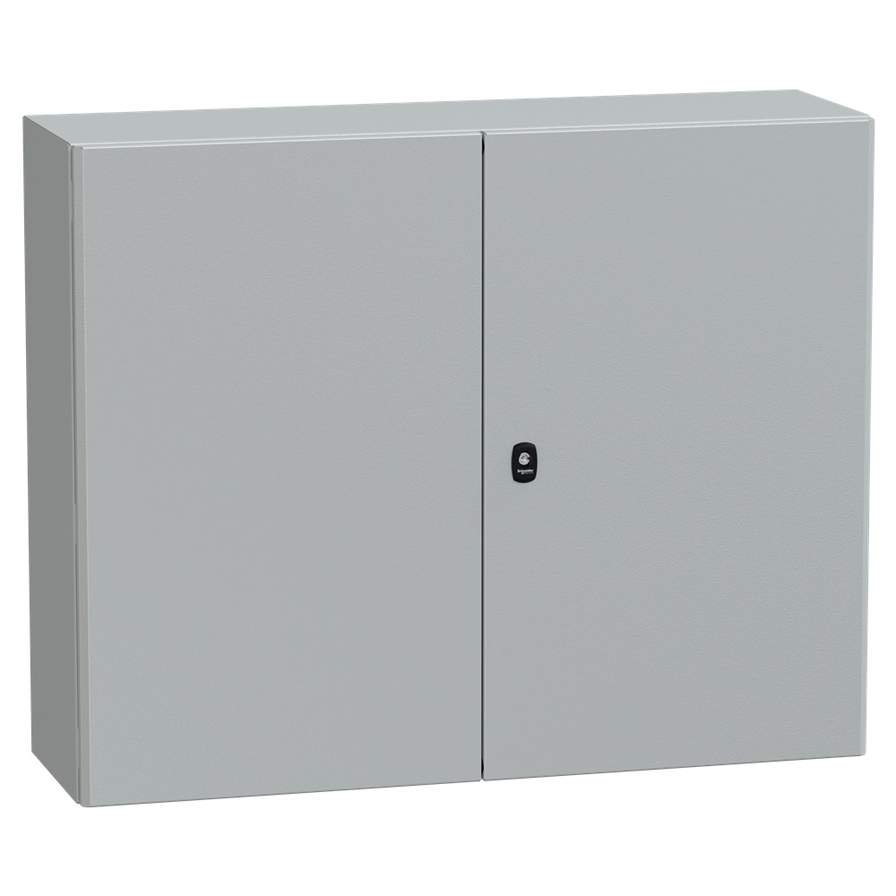 Cassetta in acciaio montata a parete, Spacial S3D, porta piena senza piastra 800x1000x300, IP55, IK10