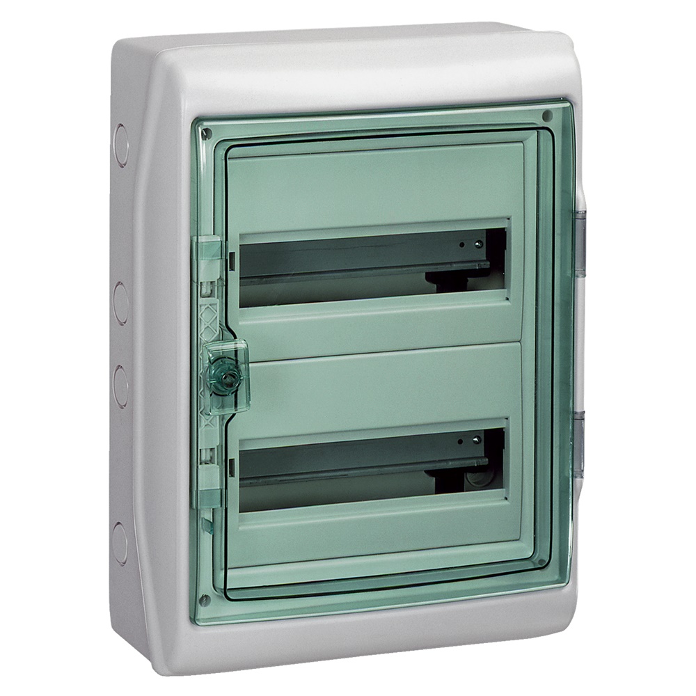Quadro parete Mureva Enclosures IP65 24 moduli 2 file per installazioni residenziali e industriali