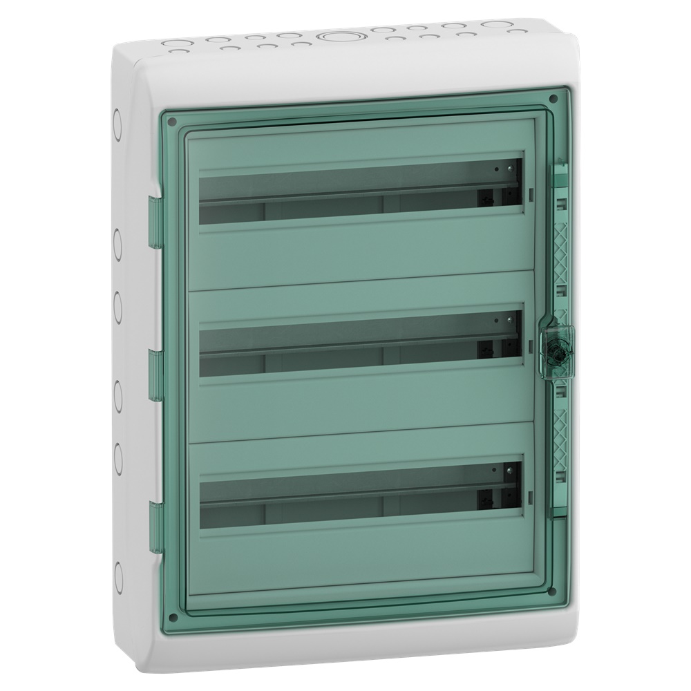 Quadro parete Mureva Enclosures IP65 54 moduli 3 file per installazioni residenziali e industriali