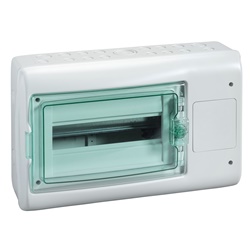 Quadro parete Mureva IP65 1 fila 12 moduli 1 apertura per installazioni elettriche