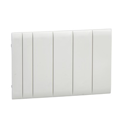 Copriforo frazionabile 5 moduli grigio confezione 10 pezzi per quadri elettrici Mureva e Kaedra