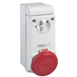 Presa da parete interbloccata Unika IP65 63A 380V 3P+T
