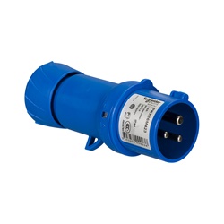 Spina mobile industriale 16A 220V 2P+T cablaggio rapido IP44 blu uso elettrico industriale