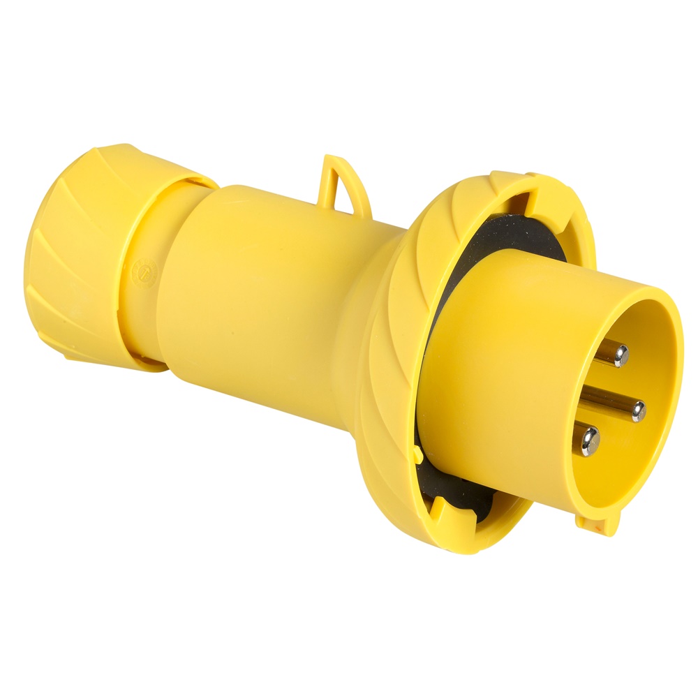 Spina mobile industriale Mureva PK 16A 110V 2P+T IP67 cablaggio rapido giallo