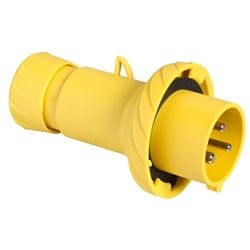 Spina mobile industriale Mureva PK 16A 110V 2P+T IP67 cablaggio rapido giallo