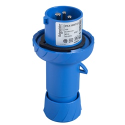 Spina mobile industriale IP67 16A 2P+T 220V cablaggio rapido blu per uso elettrico