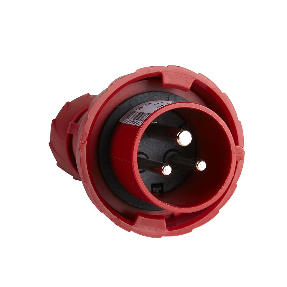 Spina mobile industriale IP67 16A 380V 2P+T cablaggio rapido rosso per uso elettrico industriale