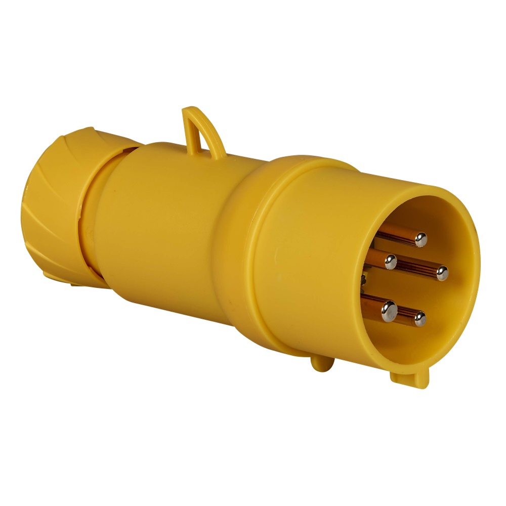 Spina mobile industriale Mureva PK 32A 110V 3P+N+T IP44 cablaggio rapido giallo