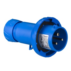 Spina mobile industriale 32A 220V 2P+T IP67 cablaggio rapido blu resistente urti