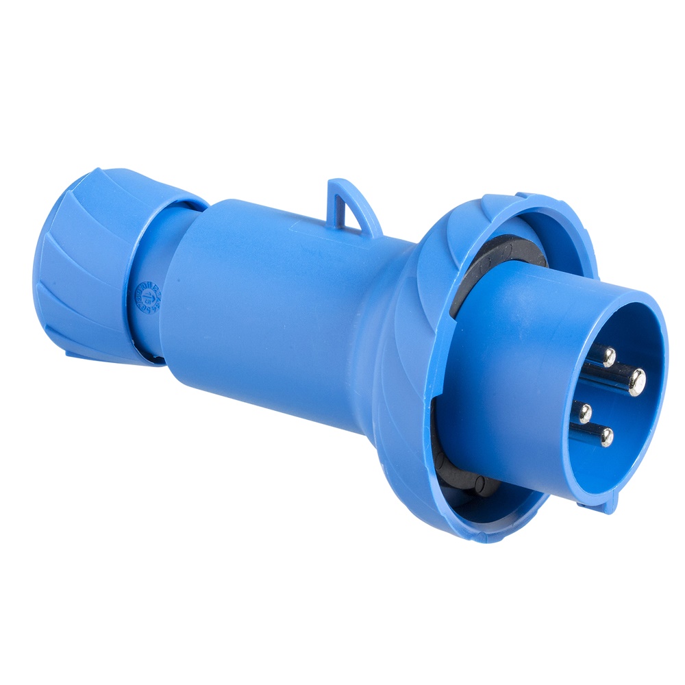 Spina mobile industriale 32A 3P+T IP67 cablaggio rapido 220V blu per uso elettrico industriale