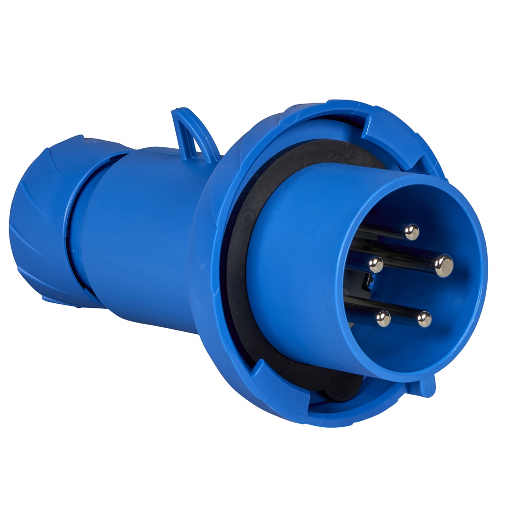 Spina mobile industriale Mureva PK IP67 32A 3P+N+T 220V cablaggio rapido blu