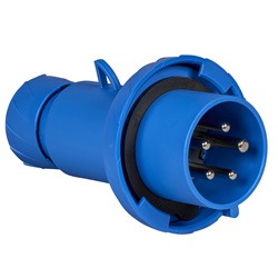 Spina mobile industriale Mureva PK IP67 32A 3P+N+T 220V cablaggio rapido blu