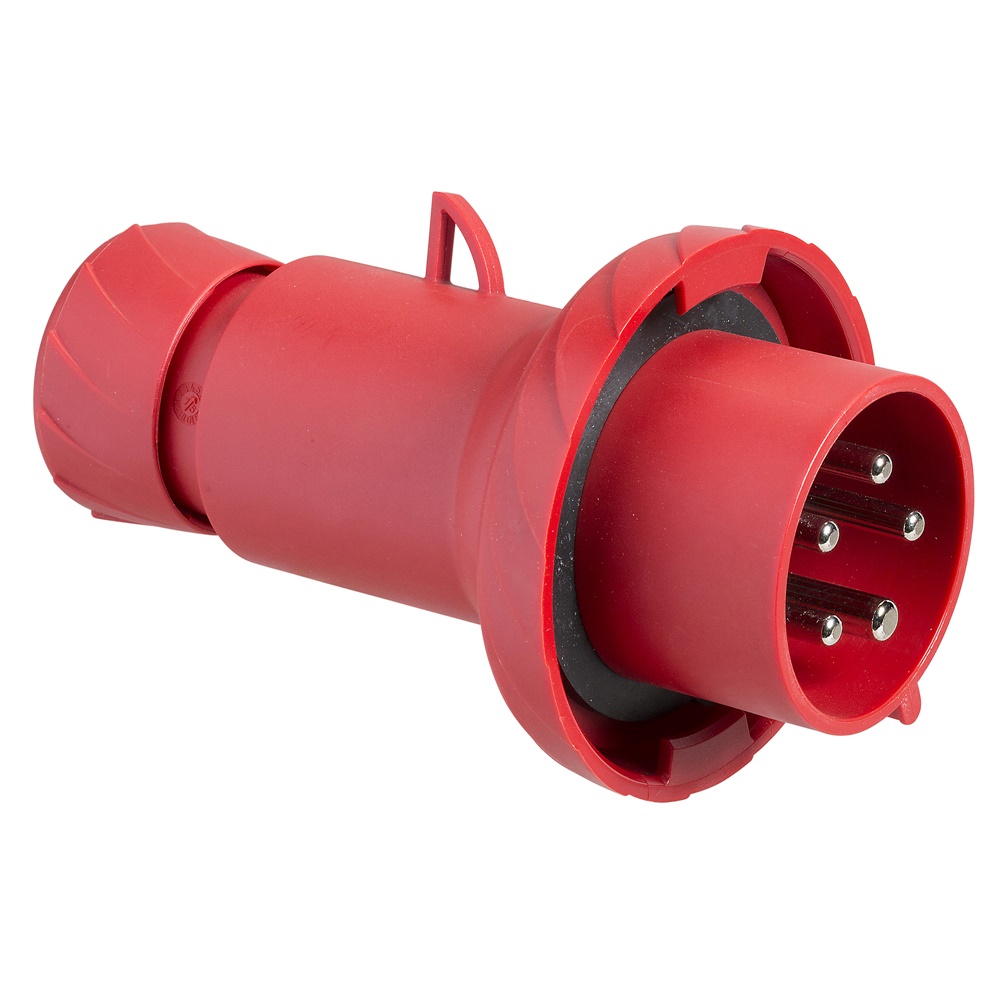 Spina mobile industriale Mureva PK 32A 380V 3P+N+T IP67 cablaggio rapido rosso
