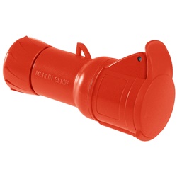 Presa mobile industriale IP44 16A 380V 3P+N+T cablaggio rapido grigio
