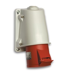 Presa industriale da parete IP44 32A 3P+T 380V cablaggio rapido grigio