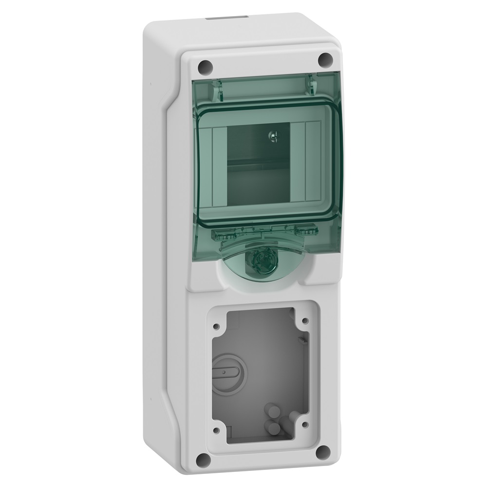 MiniQuadro Kaedra IP65 4 moduli 1 presa da incasso