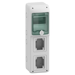 Quadro Kaedra IP65 5 moduli 2 prese da incasso