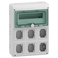 Quadro Kaedra IP65 12+1 moduli 6 prese da incasso