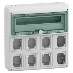 Quadro Kaedra IP65 18+1 moduli 8 prese da incasso