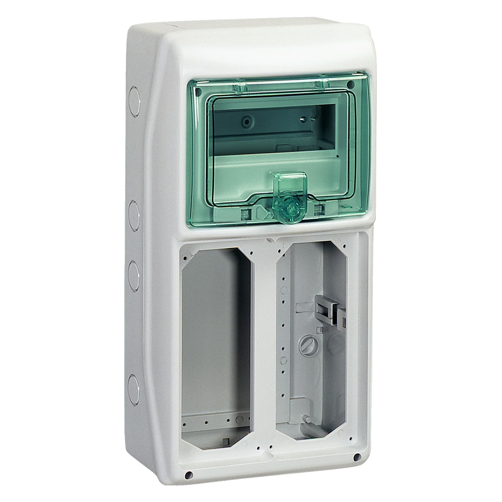 Quadro elettrico Mureva IP65 8 moduli 2 prese interbloccata per installazioni industriali e civili