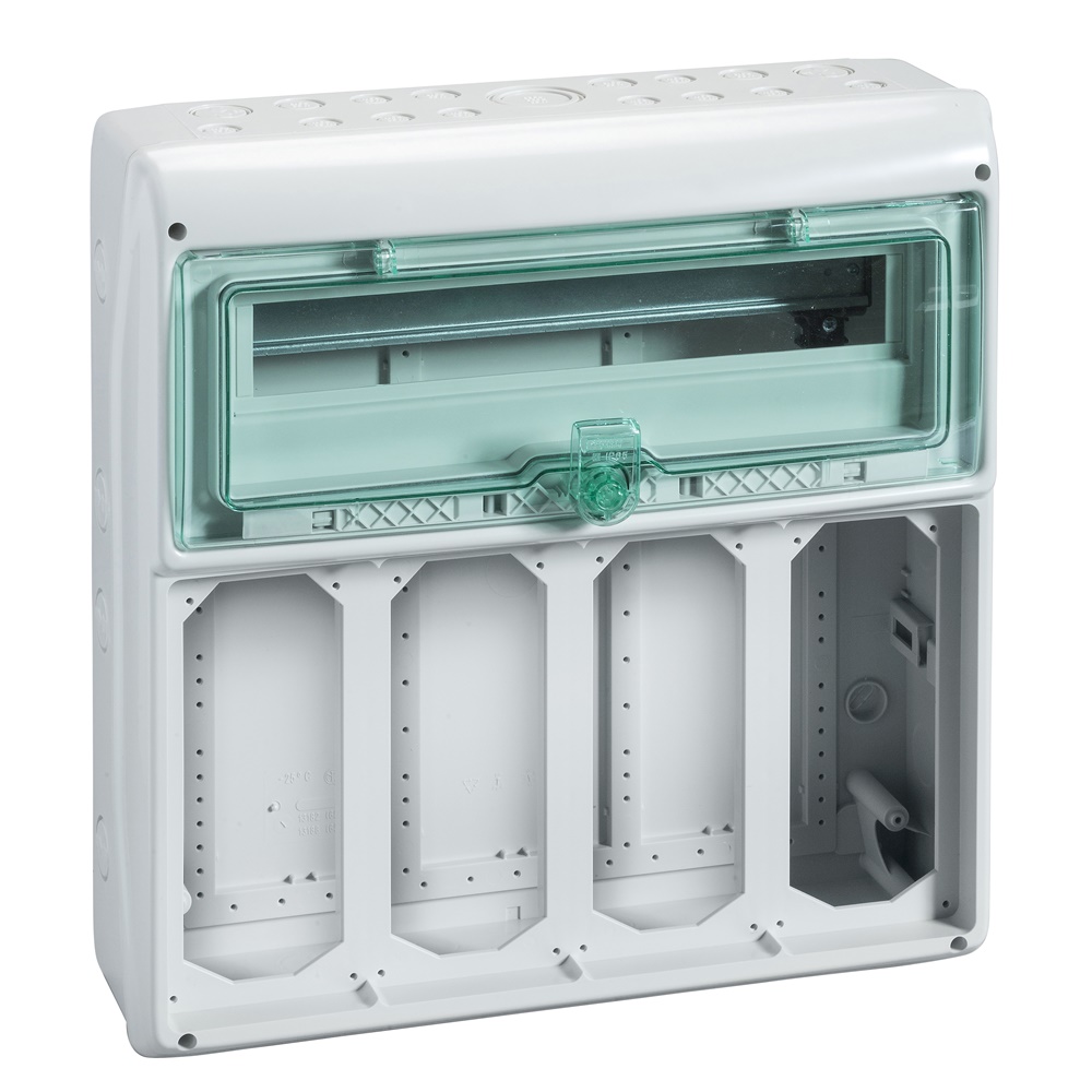Quadro elettrico Mureva IP65 18+1 moduli 4 prese interbloccata per installazioni industriali