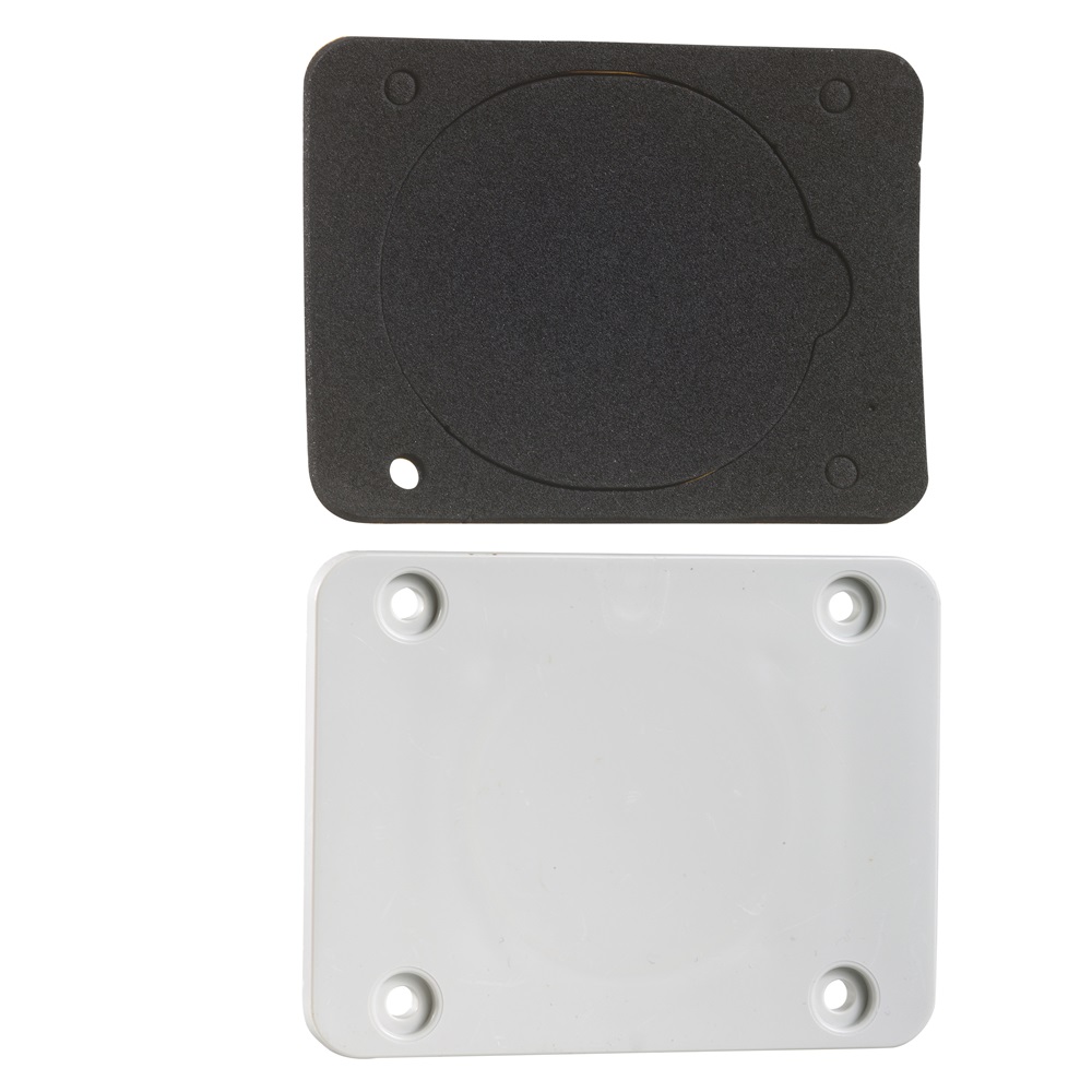 Piastra 65 x 85 cieca per prese 50 x 50 per centralini e quadri stagni Kaedra