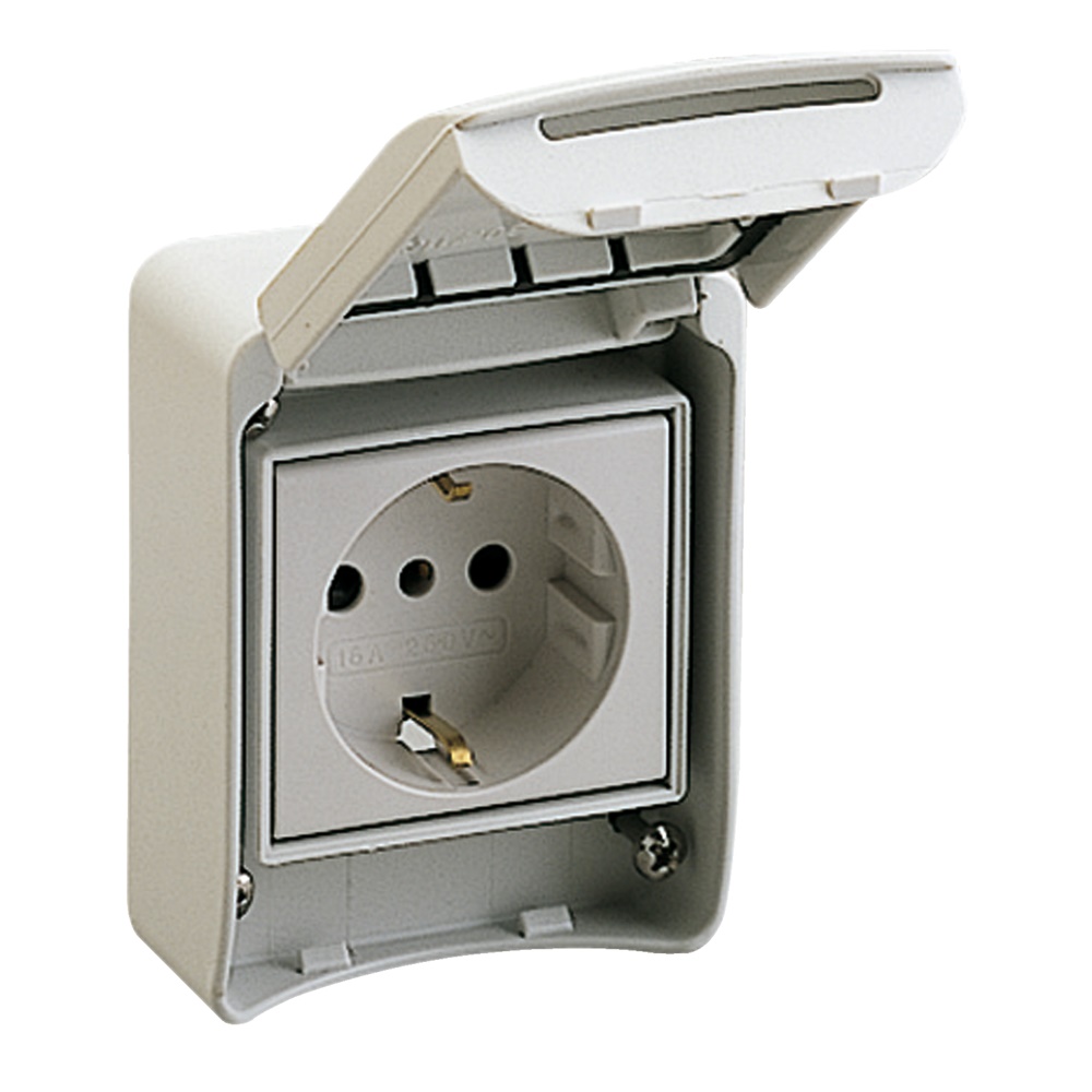 Presa da incasso Schuko 10/16A 250V 2P+T per impianti elettrici standard