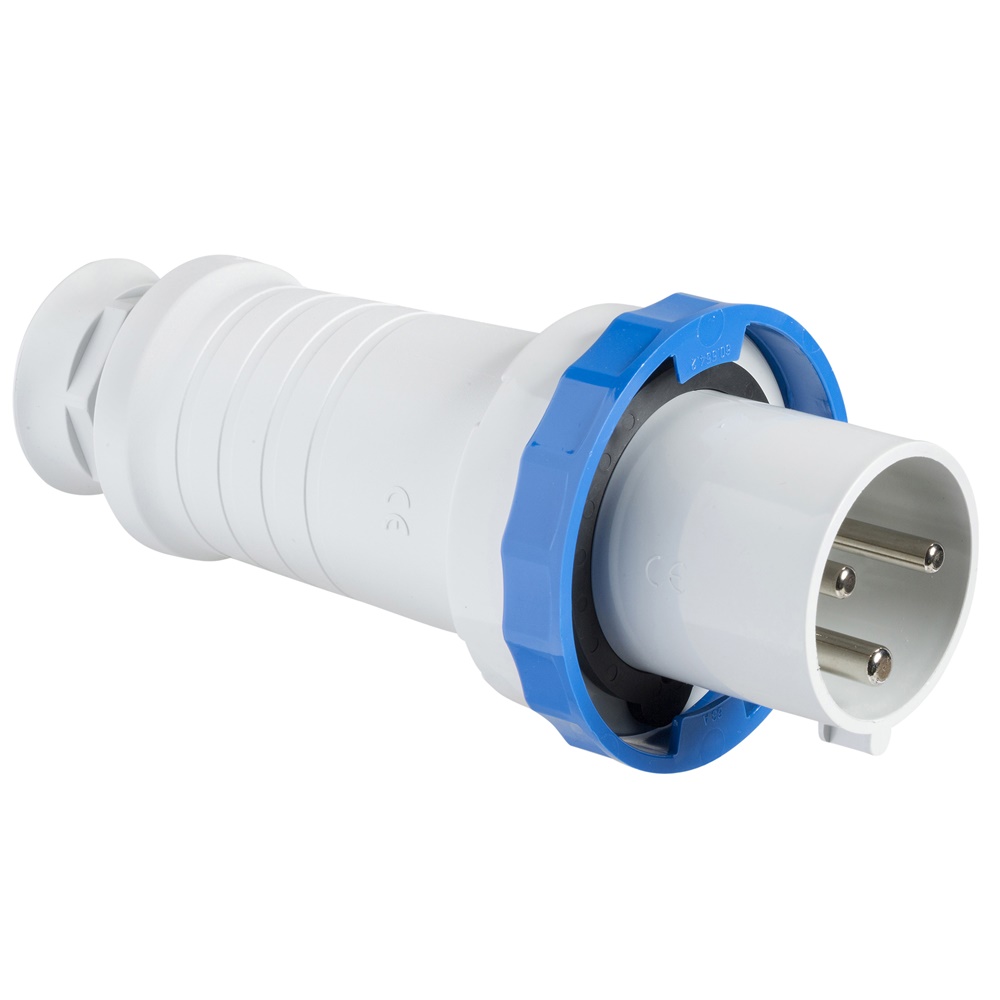 Spina mobile IP67 63A 220V 2 poli + terra per bassa tensione industriale