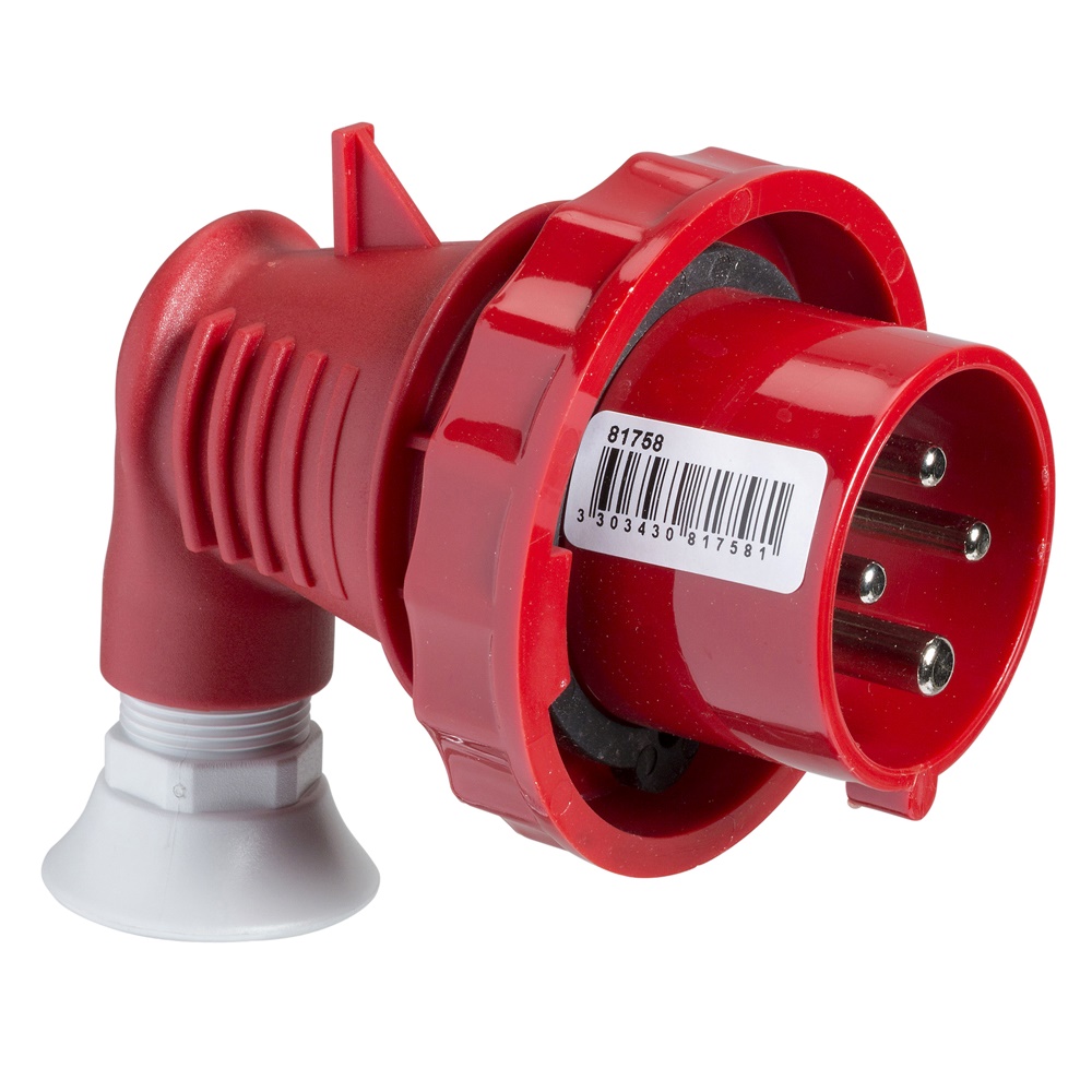 Spina mobile BT 90° IP67 32A 380V 3P+N+T