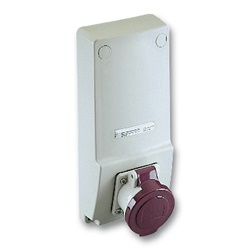 Presa da incasso Unika IP44 16A 2 poli con trasformatore 230/24V per uso elettrico