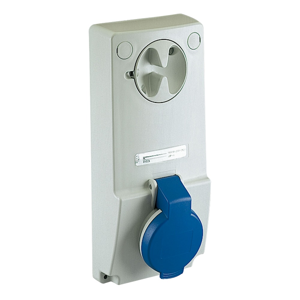 Presa da incasso interbloccata 2P+T 16A 220V IP44 per uso industriale centralini