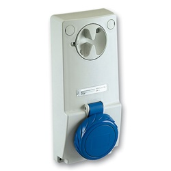 Presa industriale interbloccata PratiKa 2P+T 16A 220V IP65 IK09 per installazioni sicure