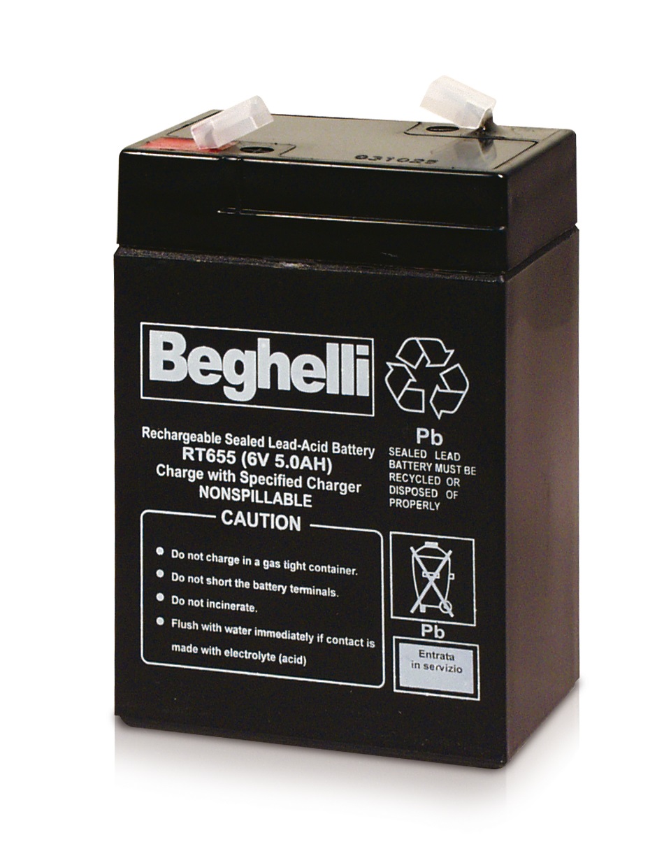 BEG 8803 BEGHELLI 8803 Batteria al piombo ricaricabile 6V 5Ah 