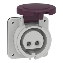 Presa fissa BTS da incasso IP44 16A 24V 50Hz 2P