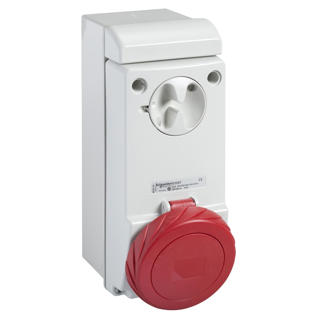 Presa da parete interbloccata Unika IP65 16A 380V 3P+T
