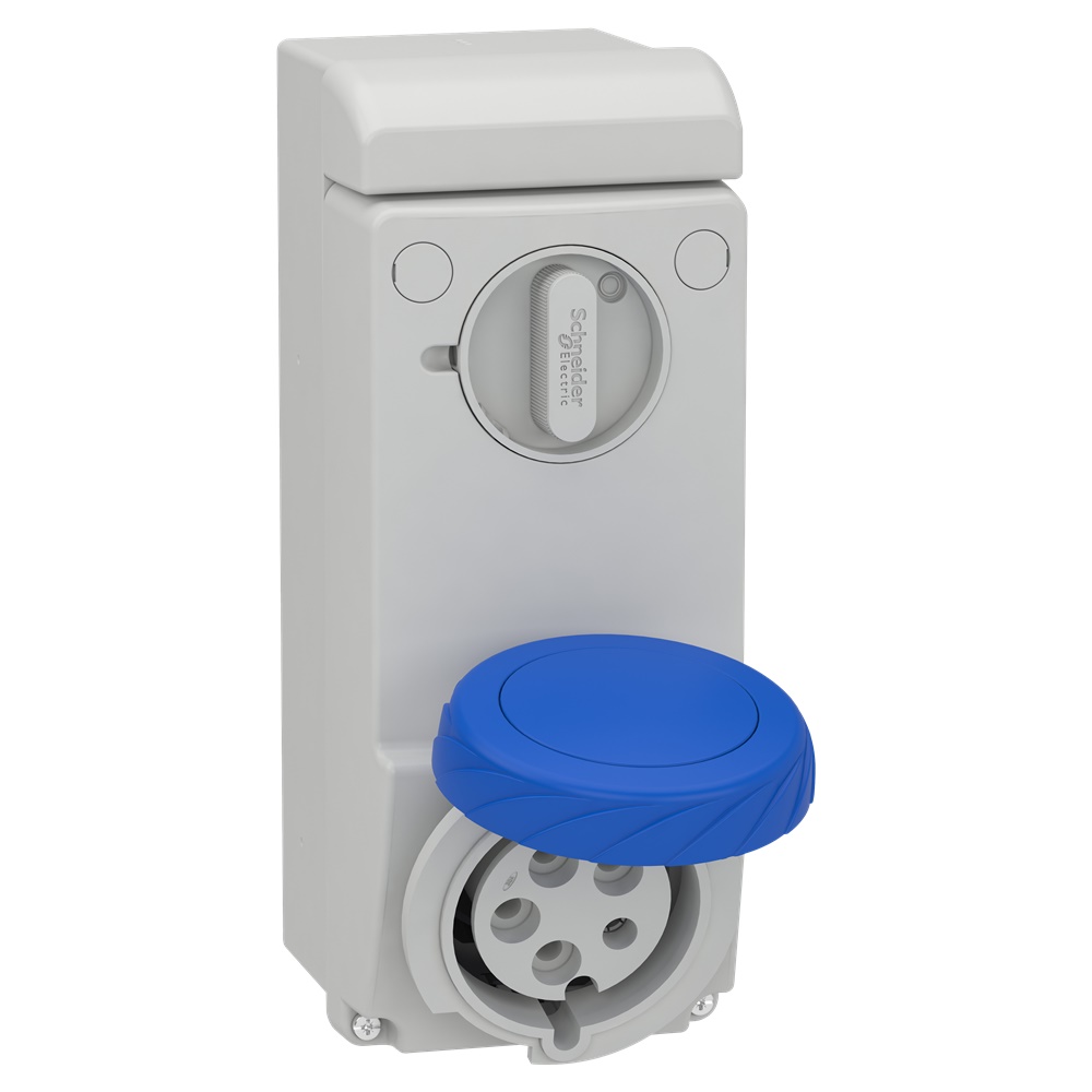 Presa da parete interbloccata Unika IP65 32A 220V 2P+T