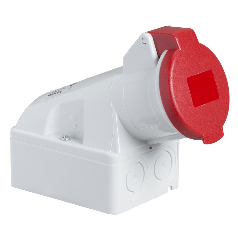 Presa fissa BT da parete IP44 32A 380V 3P+T