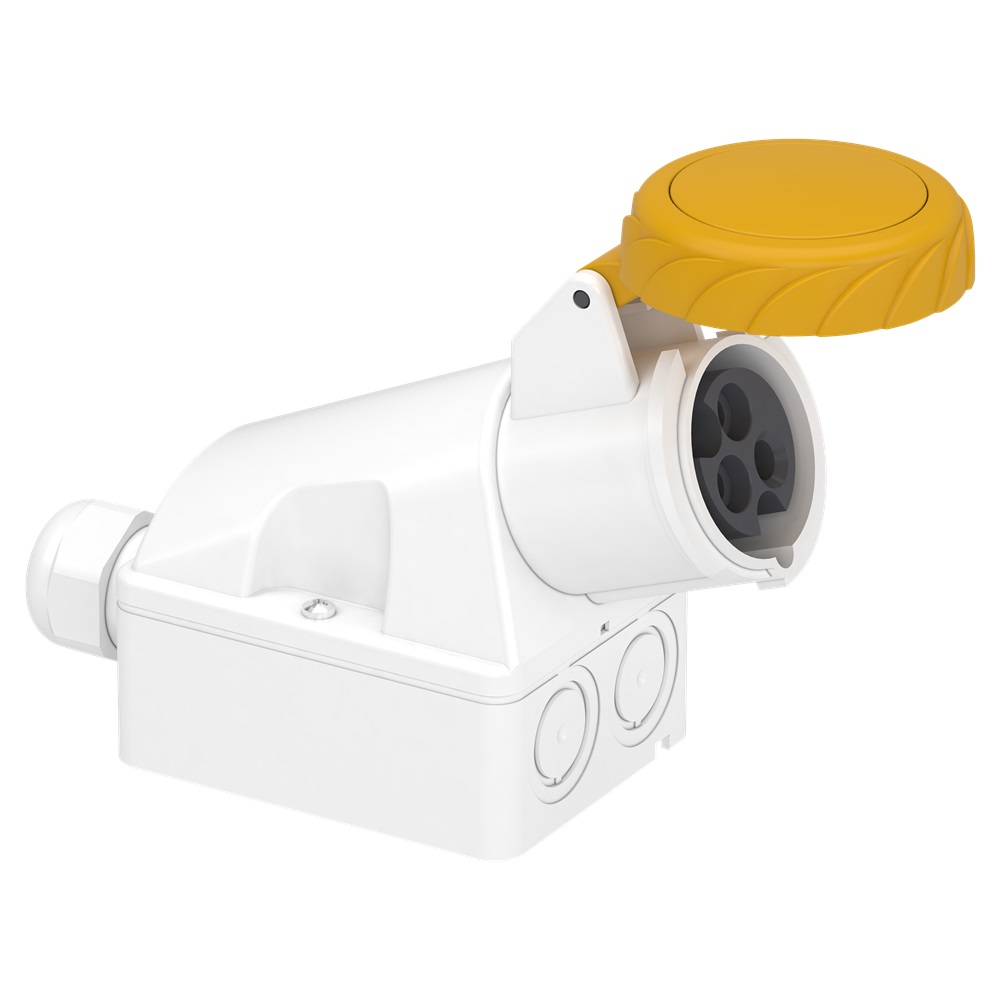 Presa fissa BT da parete IP67 16A 110V 2P+T