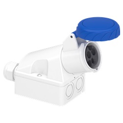 Presa fissa BT da parete IP67 16A 220V 2P+T