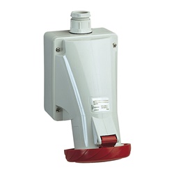 Presa fissa BT da parete IP67 16A 380V 3P+T