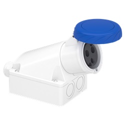 Presa fissa BT da parete IP67 32A 220V 2P+T