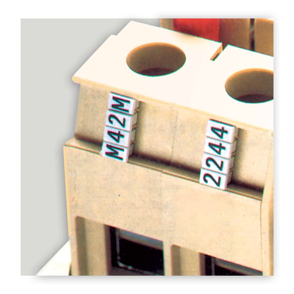 Tessera aggancio manuale simbolo 2 modulo 100 pezzi uso industriale