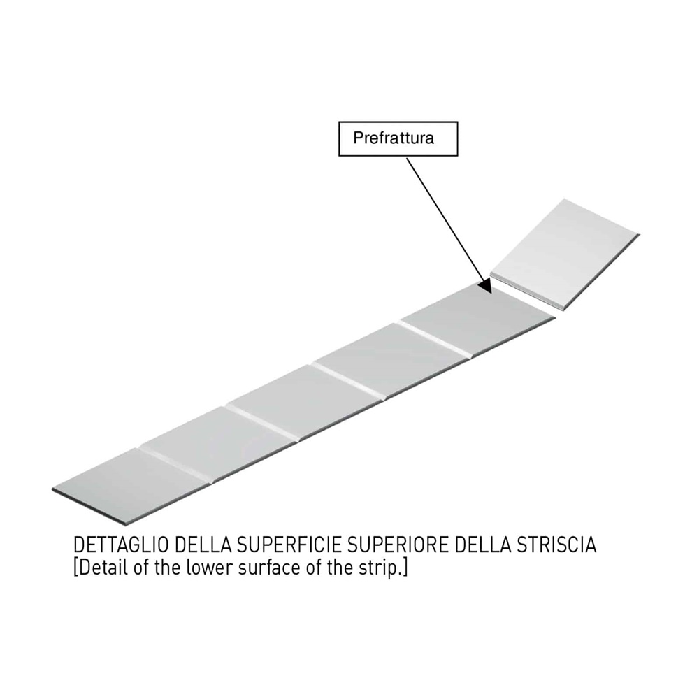 Striscia 6 moduli 105x15mm ST105W