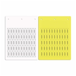 Etichetta adesiva vinile gialla 9x20mm alta visibilità per impianti elettrici compatibile SmartPrint-Plus