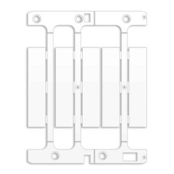 Targhetta bianca 67x15mm x75 TA6715W
