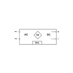 Alimentatore lineare CL1R 24V DC 1,5A regolabile per installazioni elettriche professionali