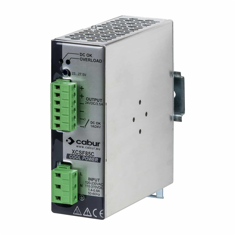 Alimentatore monofase 120-230Vac uscita 24Vdc 3.5A per applicazioni elettriche industriali