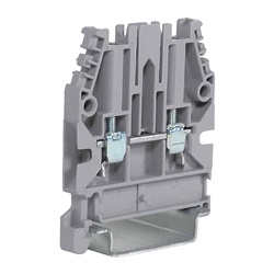 Morsetto passante a vite 2,5mm² 1 piano colore grigio per installazioni elettriche rapide e sicure